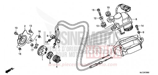 SERVO-MOTEUR CBR600RAD de 2013
